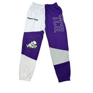 Mens Hype And Vice TCU Horned Frogs Sweatpants Joggers NCAA Football Fleece Sz S